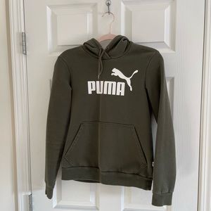 Army Green Puma Hoodie - Women’s